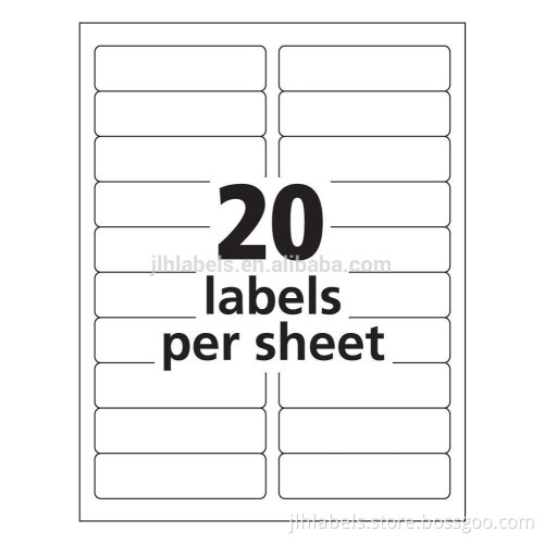 Avery Compatible 5161 5261 5961 4 x 1 Shipping Labels- Laser printer label
